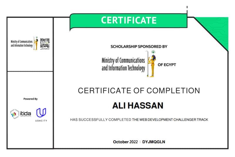 The Web Development Chalenger Track